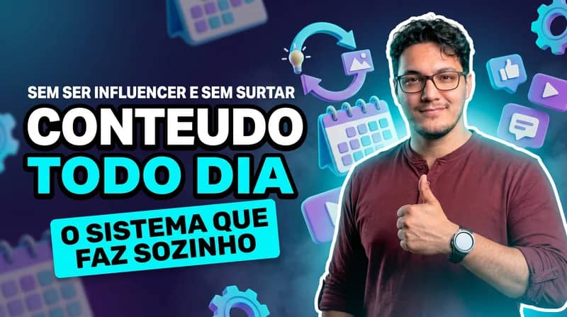 Conteúdo todo dia sem surtar: o sistema pra quem não é influencer (nem quer ser)