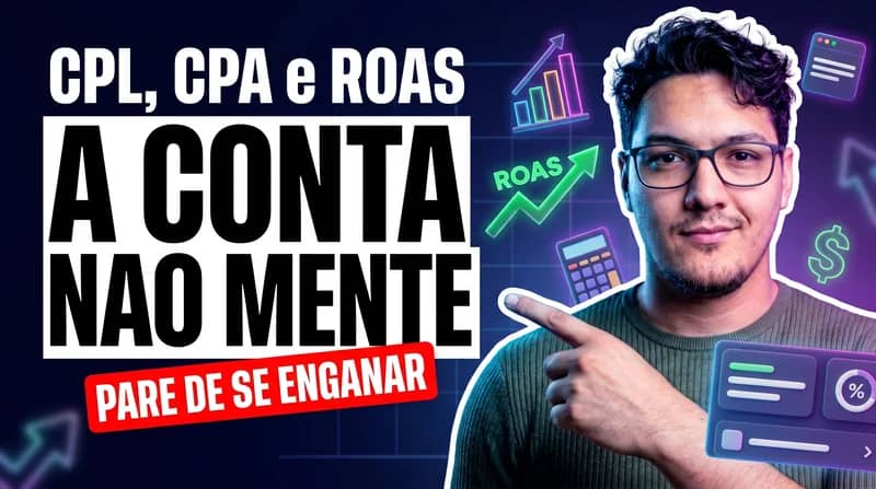 CPL, CPA e ROAS: a matemática que acaba com o autoengano do tráfego